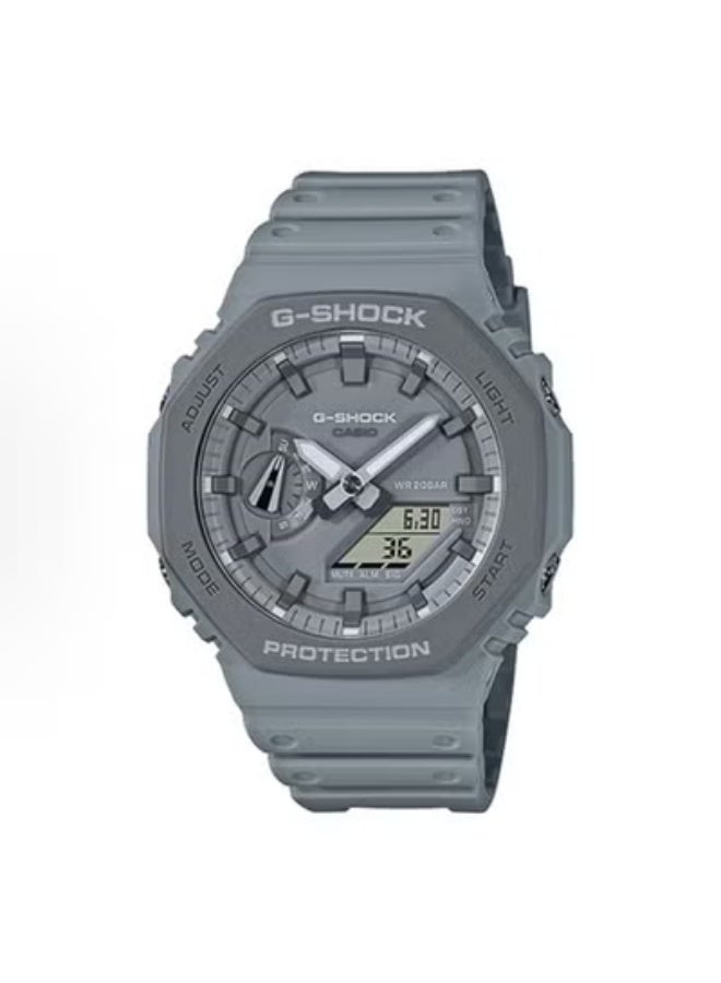 EDIFICE CASIO octagonal sports waterproof and shockproof watch  GA-2100  grey - Image 1